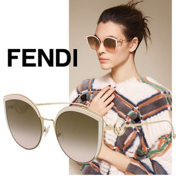 Fendi Accessories - FENDI FF0290/S PINK ROSE GOLD AUTHENTIC SUNGLASSES